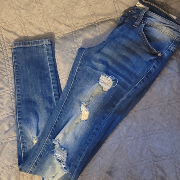 Distressed Skinny Jeans - Picture 1 of 2